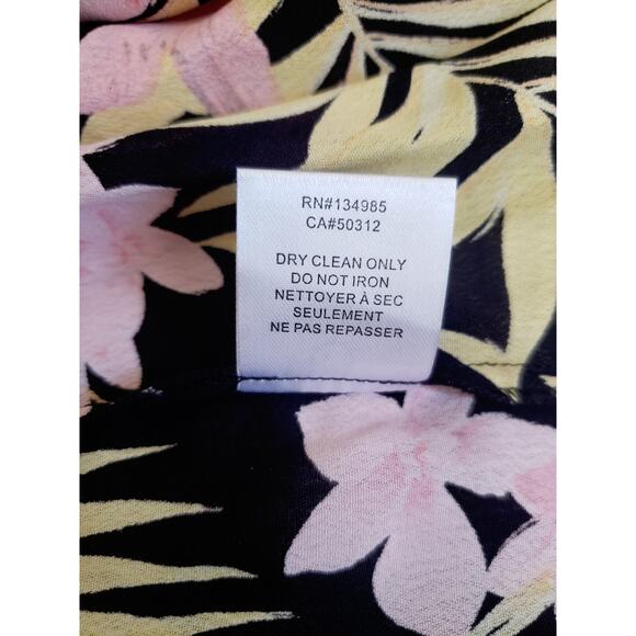 NWT For Love And Lemons Black and Pink Floral Maxi Dress - Picture 9 of 9